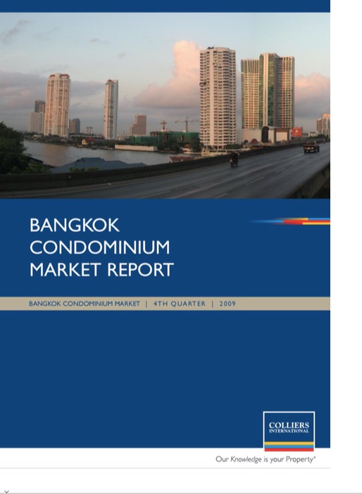 Tony Picon Bangkok condominium report research Colliers Thailand 2009