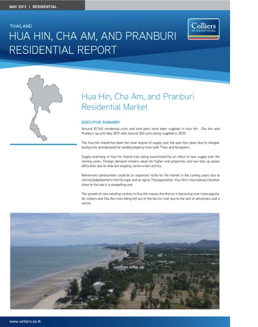 Hua Hin Market report Tony Picon Thailand real estate